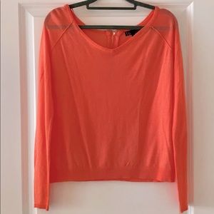 t/o Coral Pink Long Sleeve Sweater